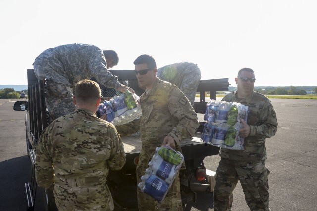 National Guard personnel heading toward Hurricane Irma as relief efforts continue in Texas
