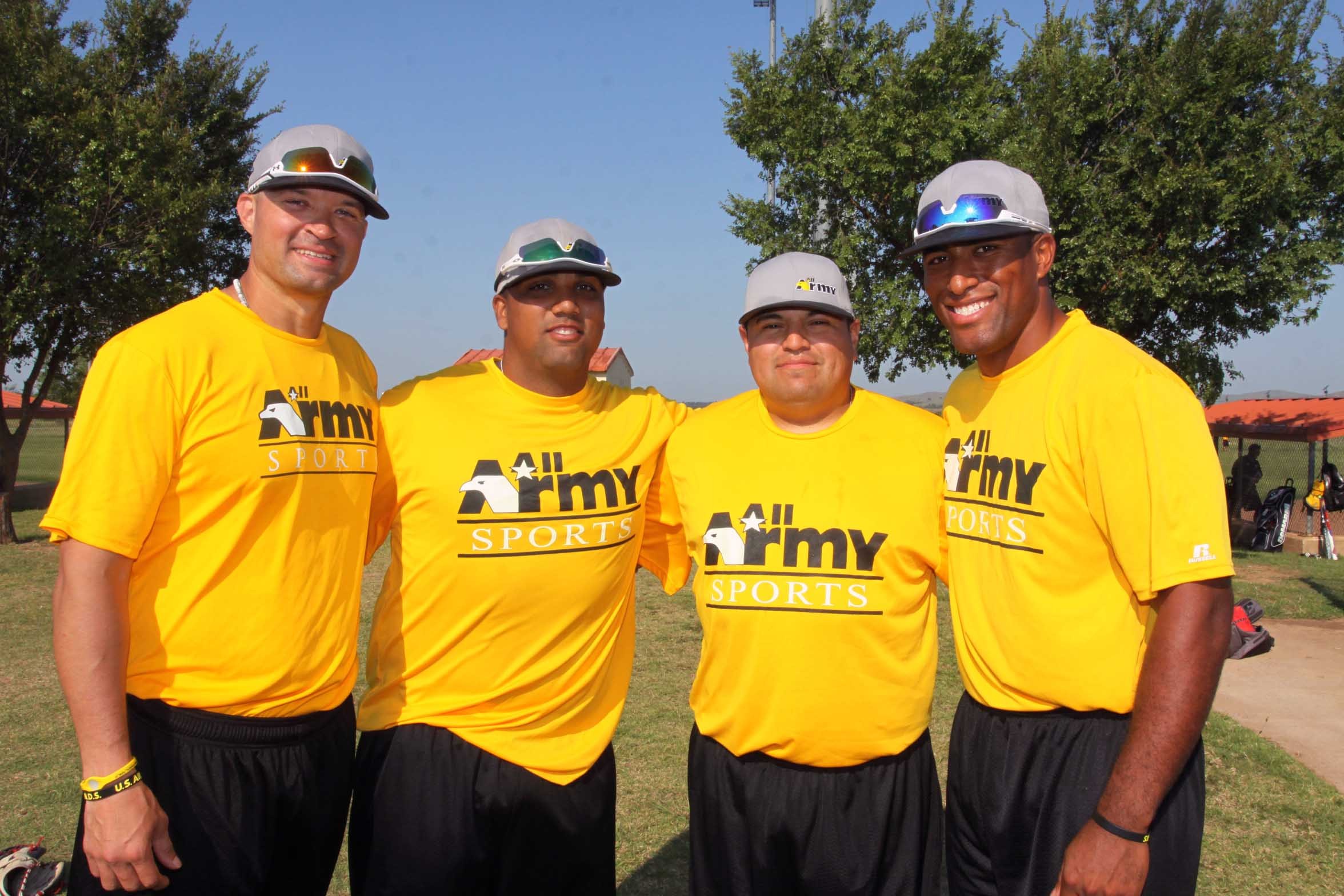 Soldier-athletes tryout for All-Army men's softball team