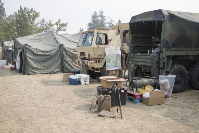 Montana National Guard Soldiers assist with Lolo Peak Fire