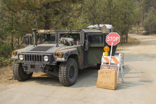 Montana National Guard Soldiers assist with Lolo Peak Fire