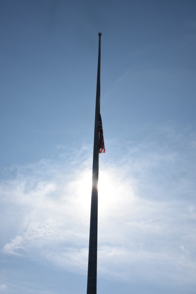 U.S. Flag at half-staff