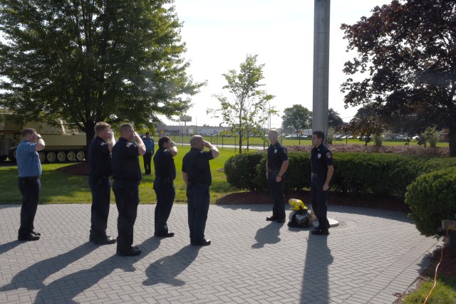 Detroit Arsenal Firemen Pay Tribute