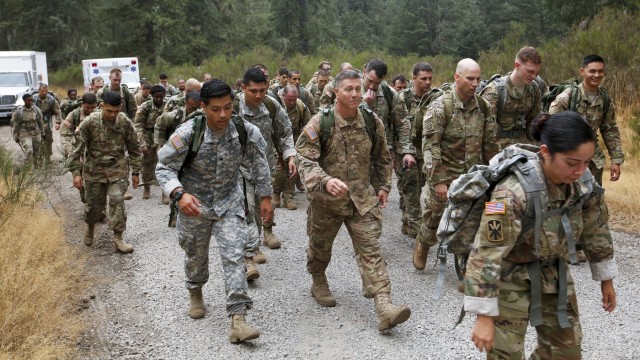 1st SFG (A) Soldiers march for physical, mental and spiritual health