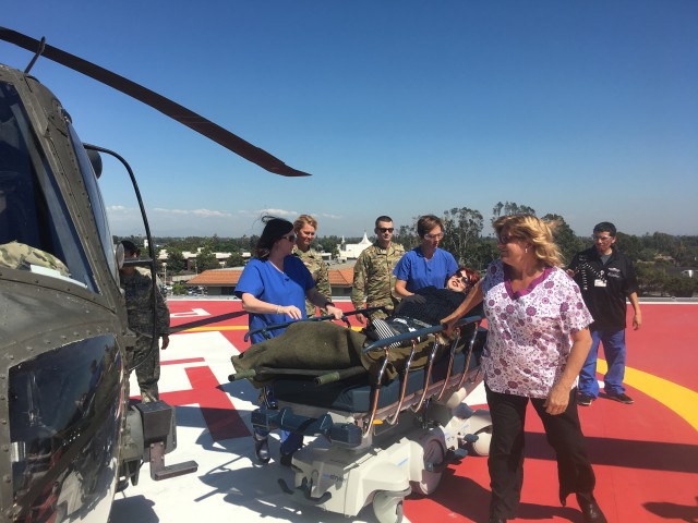 WACH particpates in patient transfer exercise with local medical center
