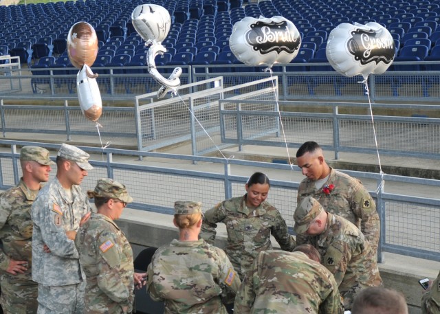 Oklahoma Army National Guard Soldiers marry while activated for Hurricane Harvey relief efforts