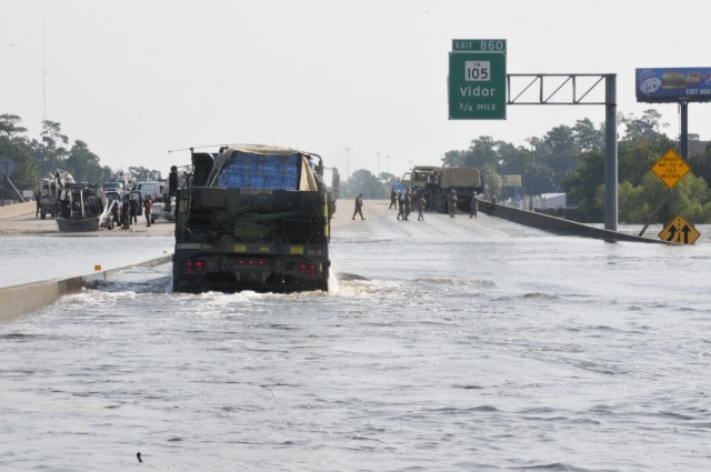 El Paso to Orange: Soldiers Travel 1000 Miles in Wake of Harvey