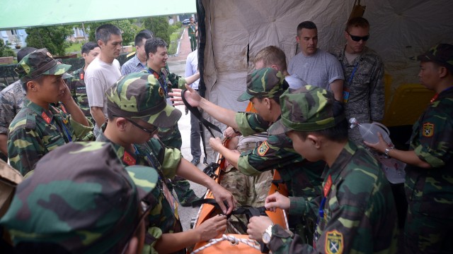 Oregon National Guard Brig. Gen. Mike Crosby, Joint Domestic Operations commander, joined members of the Oregon National Guard's CBRNE Enhanced Response Force Package (CERFP) during the August 2017 Di
