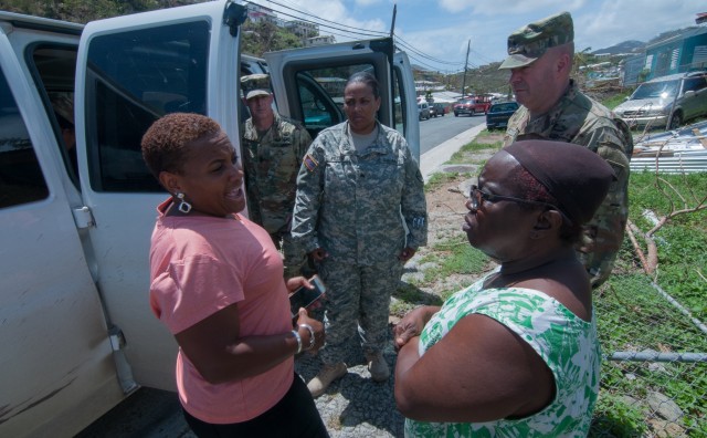 National Guard Bureau officials visit St. Thomas communities