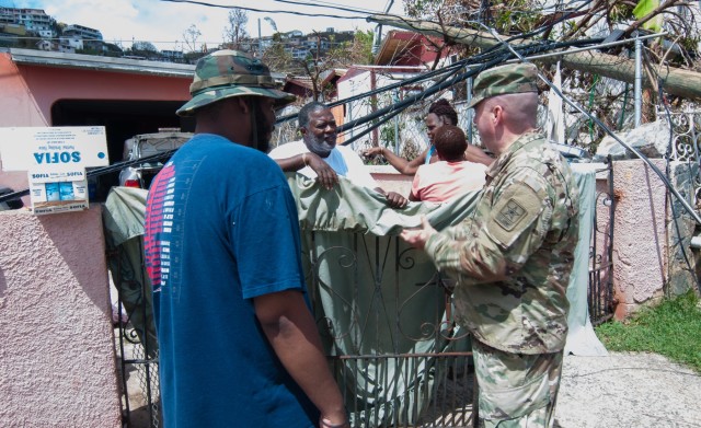 National Guard Bureau officials visit St. Thomas communities