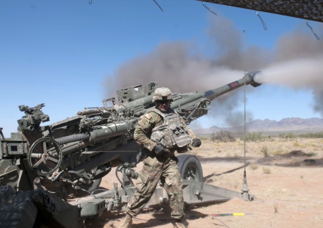 Thunder in the sky: Soldiers demonstrate power and lethality in field artillery exercise