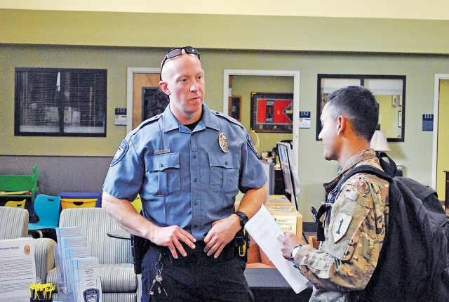 Soldiers of the 1st Infantry Division and Fort Riley benefited from The first telenetwork job fair at the post Sept. 14