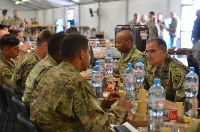 Gen. Scaparrotti visits U.S. Soldiers in Poland