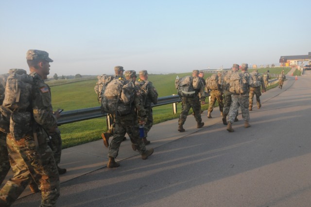 Guardsmen ruck for awareness