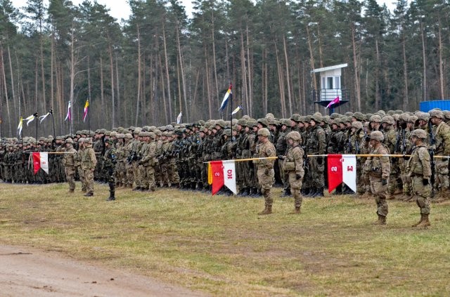 U.S. Army-led NATO Battle Group on deterrence mission in Poland