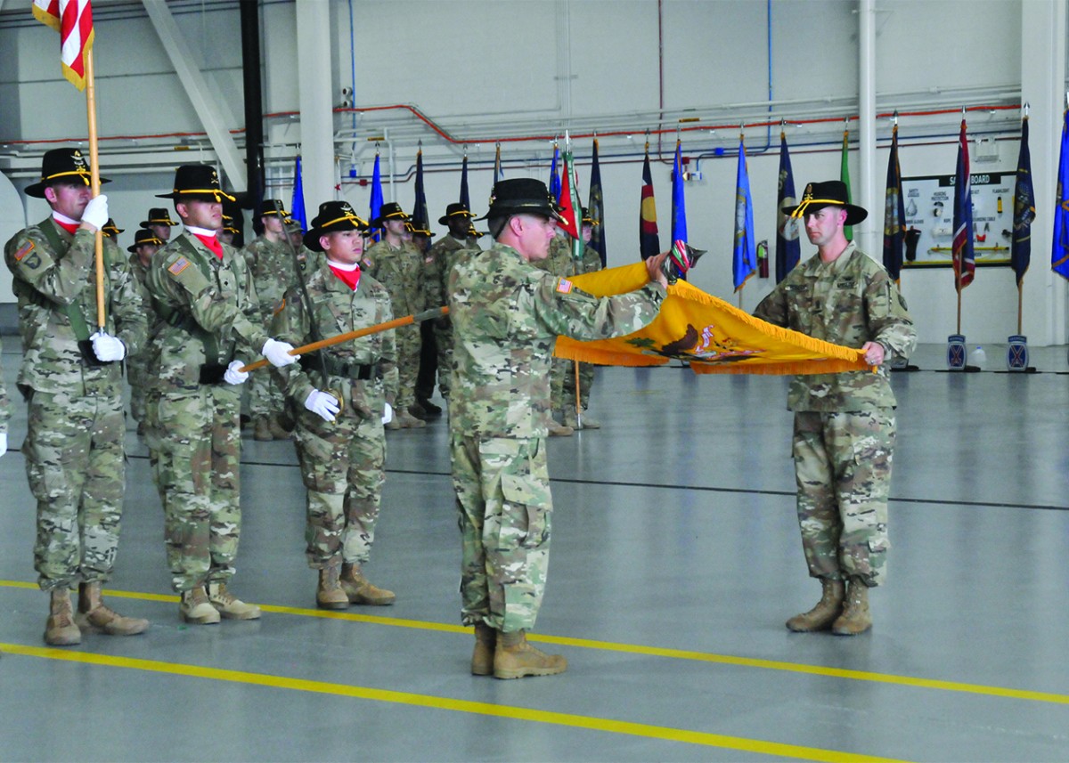 6-6 Cavalry Soldiers at Fort Drum case colors for deployment | Article