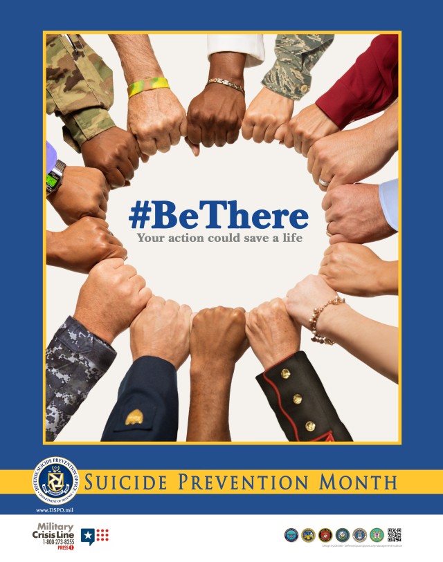 DPSO Suicide Prevention Month Poster: Be There