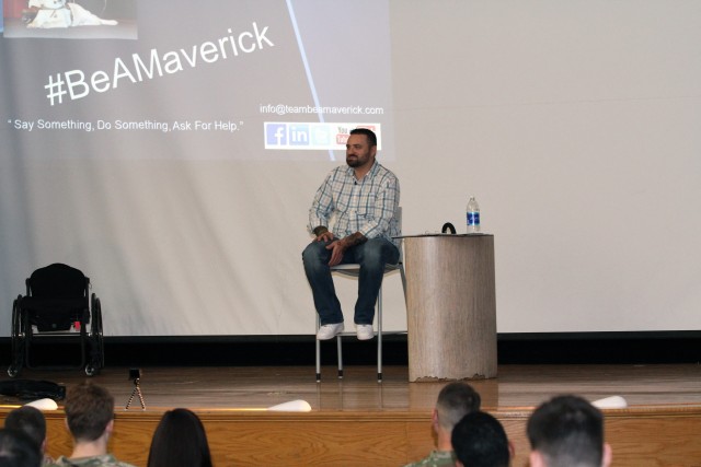 Jay Arbogast speaks to Soldiers and Civilians