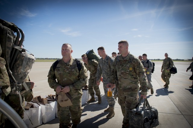 New York Army National Guard troops leave for Ukraine Training Mission