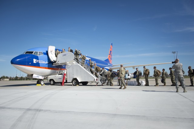 New York Army National Guard troops leave for Ukraine Training Mission