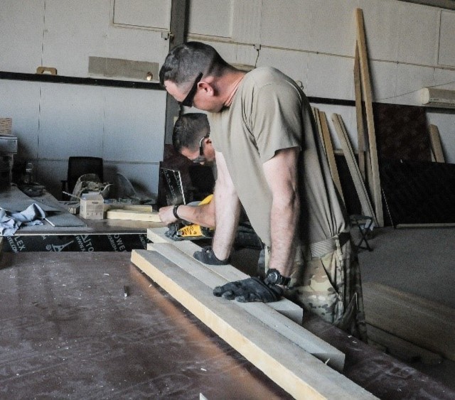 Army aviation sustainers and maintainers improve air base in Iraq