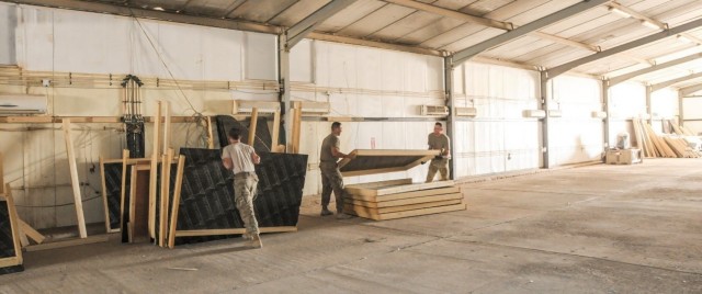 Army aviation sustainers and maintainers improve air base in Iraq