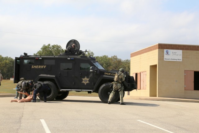 Multiple law-enforcement agencies train at Fort McCoy's CACTF