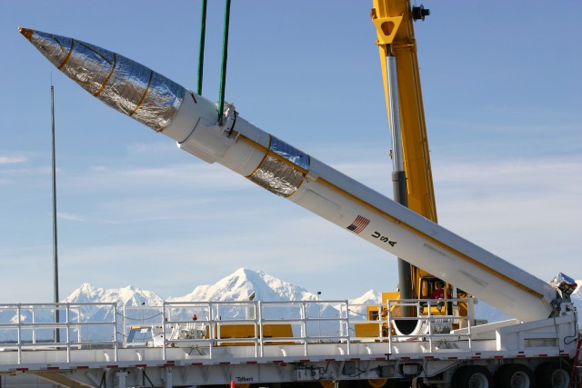 In case of missile attack, isolated Alaskan unit stands ready on the frontline