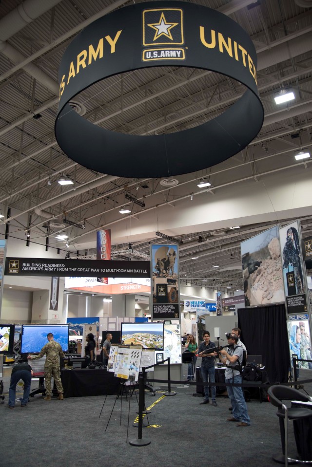 Display showcases future Army training, leader development