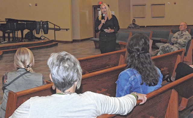 Advocate speaks to FLW community about domestic violence