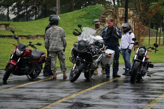 Motorcycle riders on APG peddle safety awareness