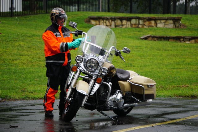 Motorcycle riders on APG peddle safety awareness