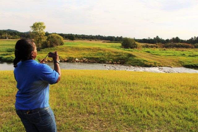 USFWS staff visits McCoy; observes progress of stream-habitat improvement