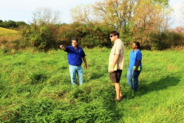 USFWS staff visits McCoy; observes progress of stream-habitat improvement