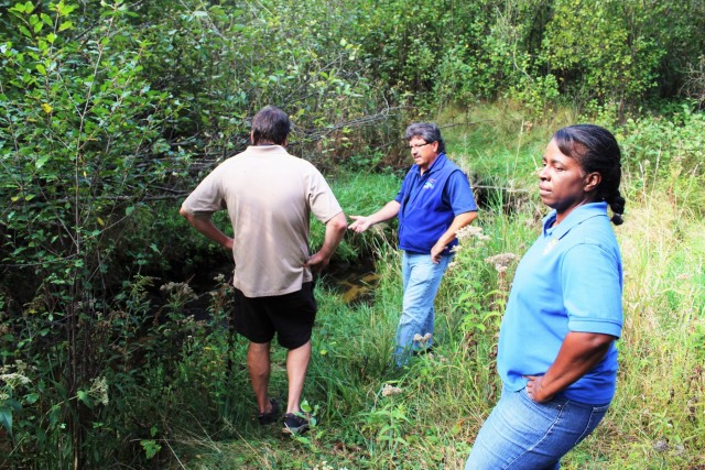USFWS staff visits McCoy; observes progress of stream-habitat improvement