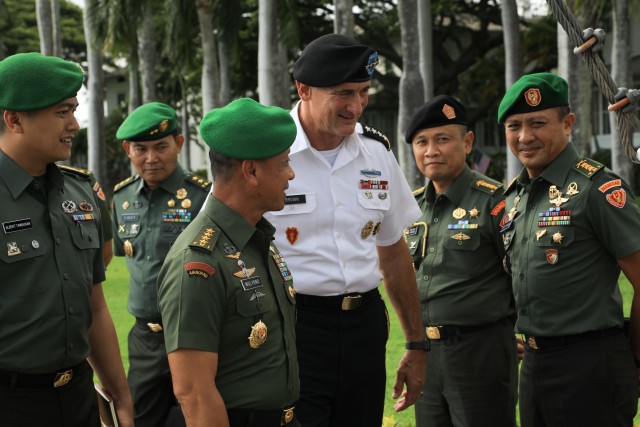 U.S. Army Pacific Soldiers honored visiting Indonesian Chief of Army