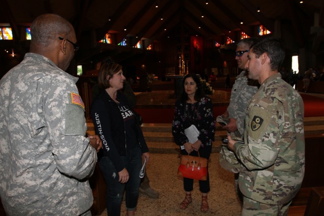 Religious service dedicated to CA Guardsmen assisting wildfire efforts