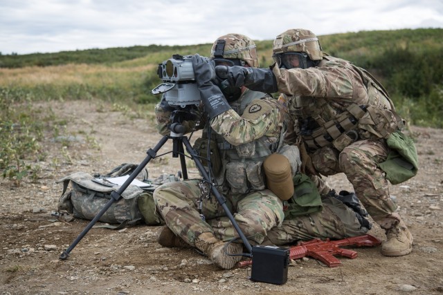 Rugged Alaska terrain sees Field Artillery Soldiers test new laser targeting system