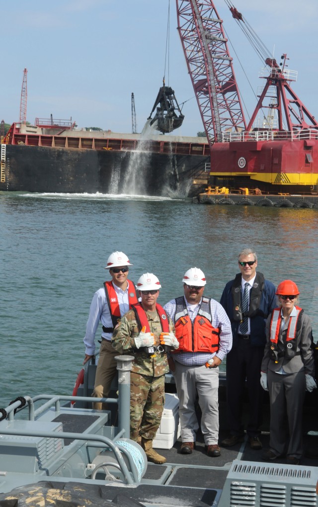 Joint Massport, Corps ceremony celebrates the Boston Harbor Navigation Improvement Project