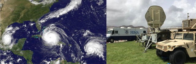 Tactical network supporting hurricane relief efforts