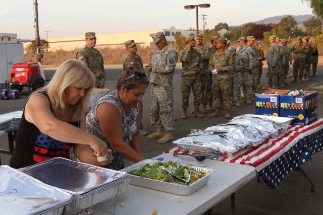 California Guard members receive outpouring of support during Northern California fires