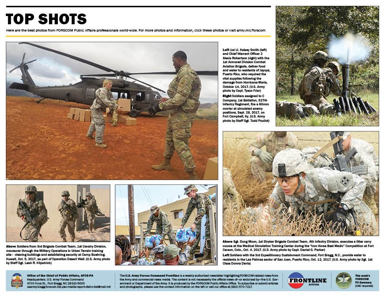 FORSCOM Frontline - Oct. 20, 2017 | Article | The United States Army