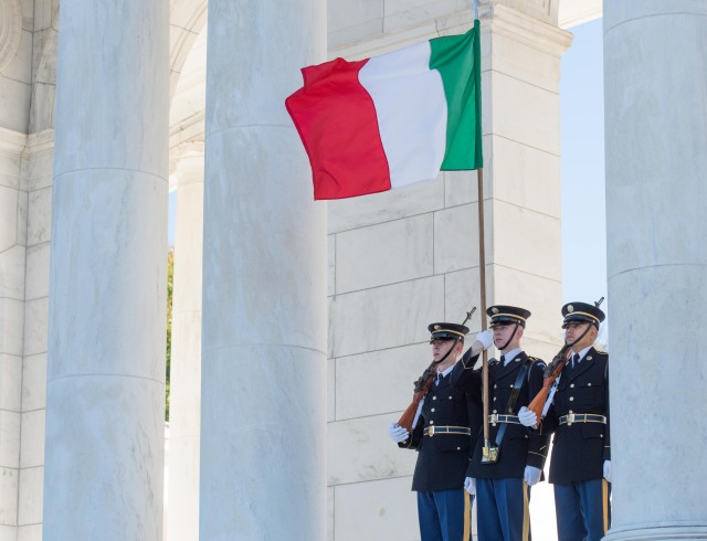 Italian Army CoS Wreath-Laying Ceremony