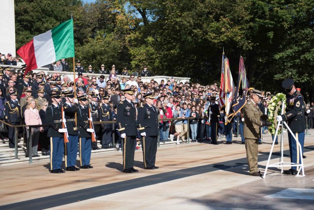 Italian Army CoS Wreath-Laying Ceremony
