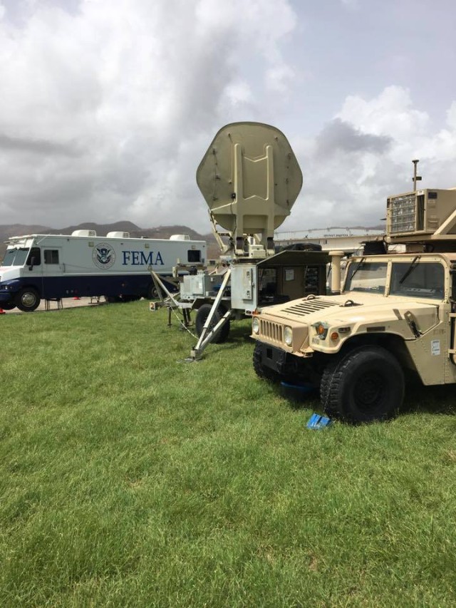 The Army's 35th Theater Tactical Signal Brigade Is Providing the Communication Backbone for What Is Inherently a Civil Response for Hurricane Relief Efforts.