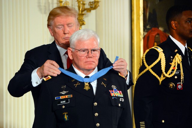 Medal of Honor awarded to Capt. Mike Rose at White House