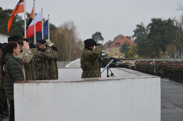 US and Polish CAV Troops Participate in Patch Ceremony