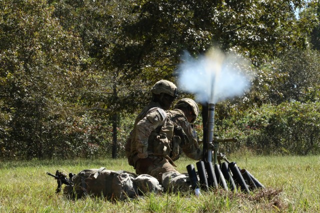 Supporting the attack with mortar fire
