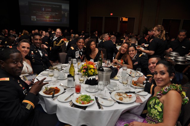 Signal Soldiers, civilians, industry partners, families, and friends enjoyed a keynote address by Army Chief Information Officer, Lt. Gen. Bruce Crawford, and closed out Signal Week with dinner and da