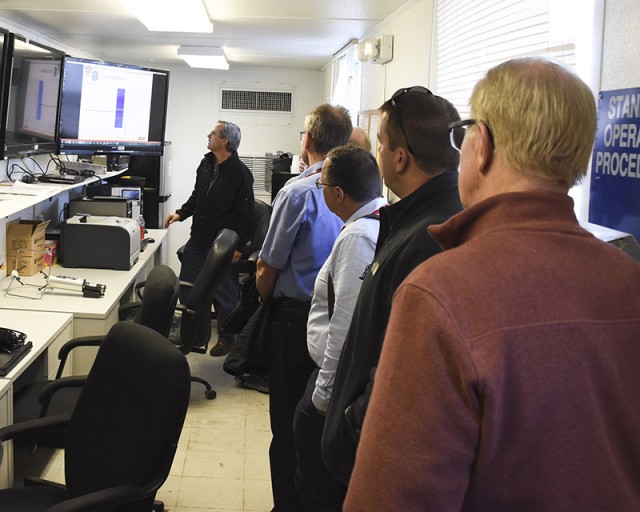 German VIPs tour Dugway; chem/bio defense testing viewed