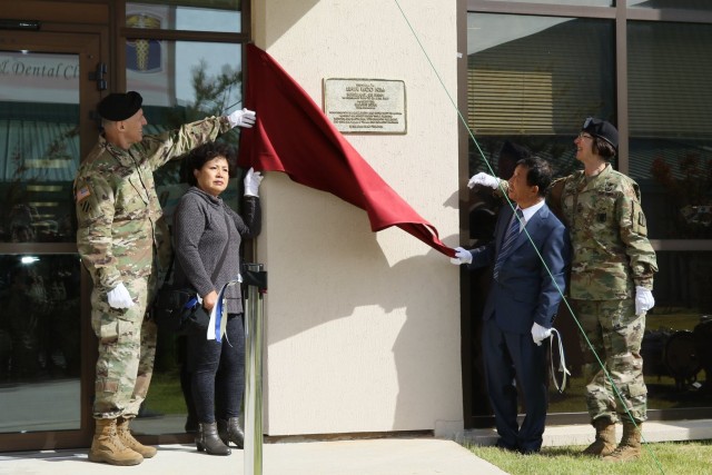 Sgt. Shin W. Kim Soldier Centered Medical Home & Dental Clinic ribbon cutting ceremony